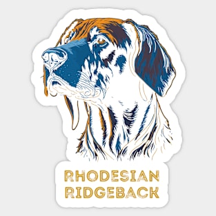 Rhodesian Ridgeback Dog Portrait Southern Africa | Ridgeback Breed | Family Guard Dog Sticker